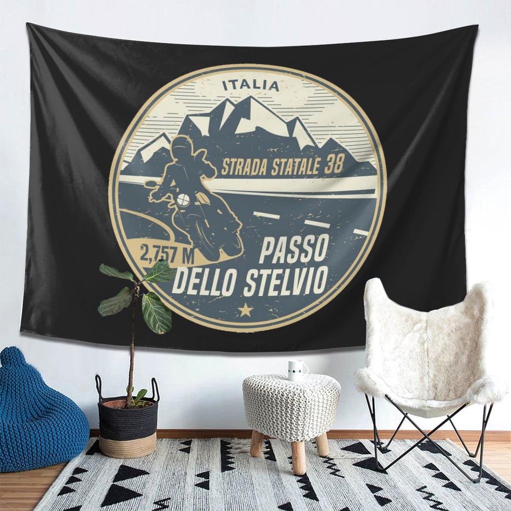 Stelvio Pass Italy Tapestry Wall Hanging Aesthetic Home Decor Tapestries for Living Room Bedroom