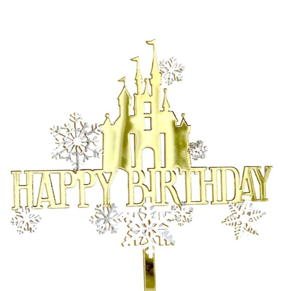 Акриловые украшения для торта, мерцающие сувениры для вечеринки для девочек, вечеринка по случаю рождения ребенка