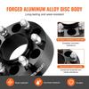 2" 6"x5.3" Wheel Spacers Wheel Adapters 6 Lug Forged Spacer 4 PCS Black