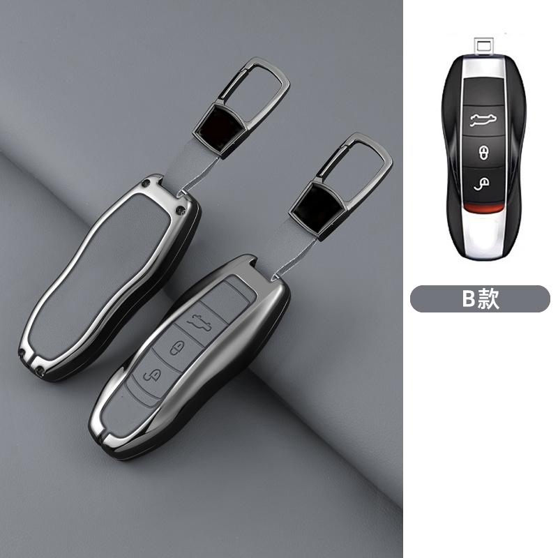 Корпус Брелока Автомобильного Ключа из Цинкового Сплава Брелок для Porsche 911 970 981 991 Panamera Spyder Carrera Macan Cayman Cayenne Брелок Автомобильного Ключа