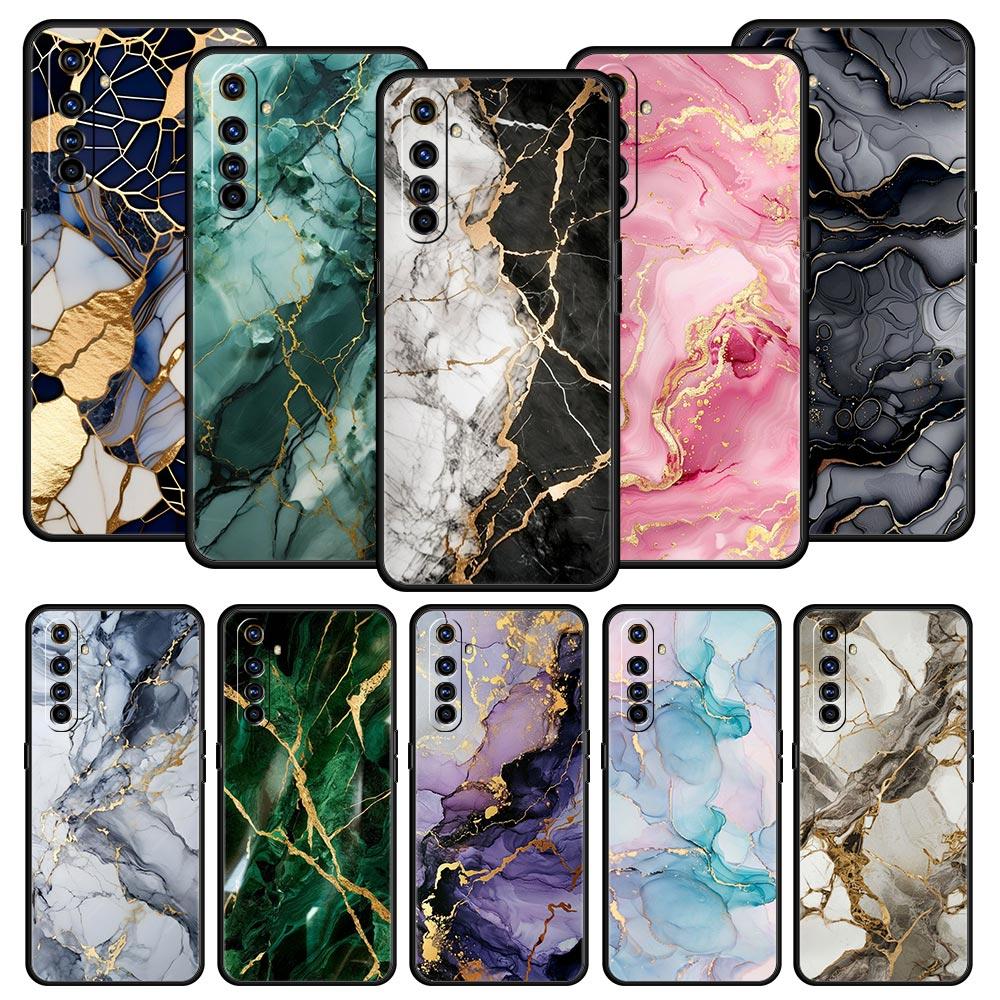 Акварельный мраморный чехол для телефона для Realme 12 11 10 4G 9 8 5G 7 6 GT5 GT3 GT2 Pro Plus C21 C11 C25 C35 GT Neo 2 3 3T 5