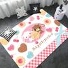 S_sugarbunnies Anime Kawaii Bathroom Mat Retro Multiple Choice Living Room Kitchen Rug Non-Slip Bedside Mats