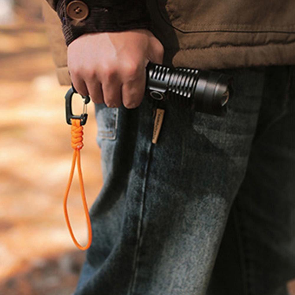 1 шт., кемпинговый зонтик, веревка, крючок, брелок, фонарик, маленький инструмент, плетеная веревка, новый ремешок для ключей