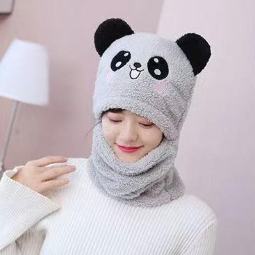 Fleece Children Beanie Caps Cartoon Warm Bonnet Scarf Fashion Kids Plush Hat Toddler