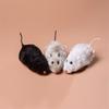 1Pcs Funny Lifelike Plush Mouse Running Rat Toy for Cats Dogs Pets Kids Random Color
