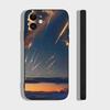Чехол для телефона 'Звездный дождь' Для IPhone 17 Air 16 15 14 13 Pro Max 11 12 Черный силиконовый чехол