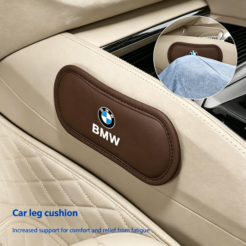 CXVA5 keychain Leather Car Knee Pad Elastic Memory Foam Leg Pad For BMW F40 F30 F10 E90 F20 E46 E60 E70 E39 E36 G20 G26 Auto Cushion