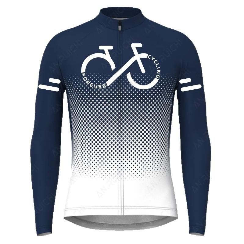 Gradient Long Sleeve Cycling Jersey Breathable Road Mountain Bike Shirt Men Women