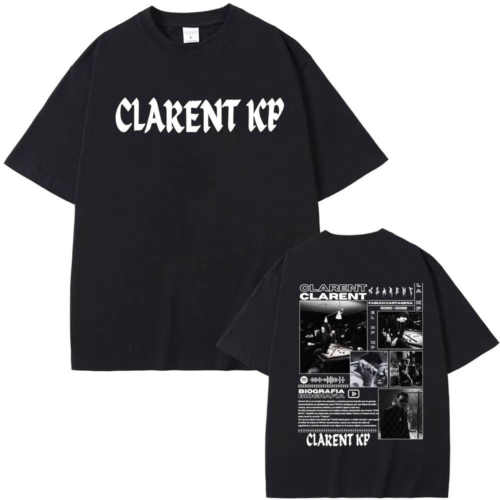 Rapper Clarent Kp Album Tour 2026 Cover T Shirts Mens Clothing Harajuku Vintage Classic Tshirts Oversized Short Sleeve Tshirt