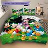 Mickey Friends Dance Party Print 3Pcs Bedding Setduvet Cover With 2 Bedropillowcase Home Birthday Gift