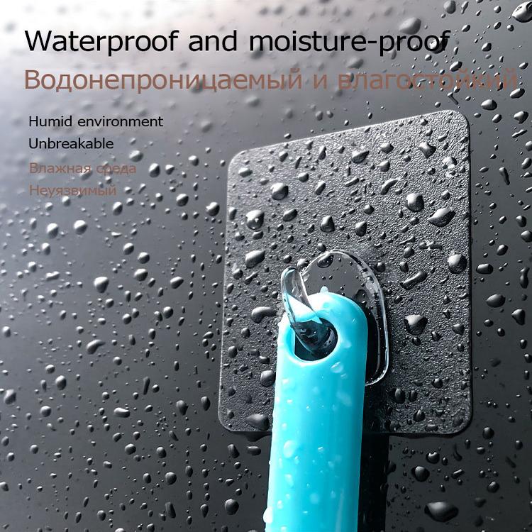 20 шт. прозрачные настенные крючки, водонепроницаемые клейкие крючки на стене, многоразовые бесшовные подвесные крючки для кухни, ванной комнаты