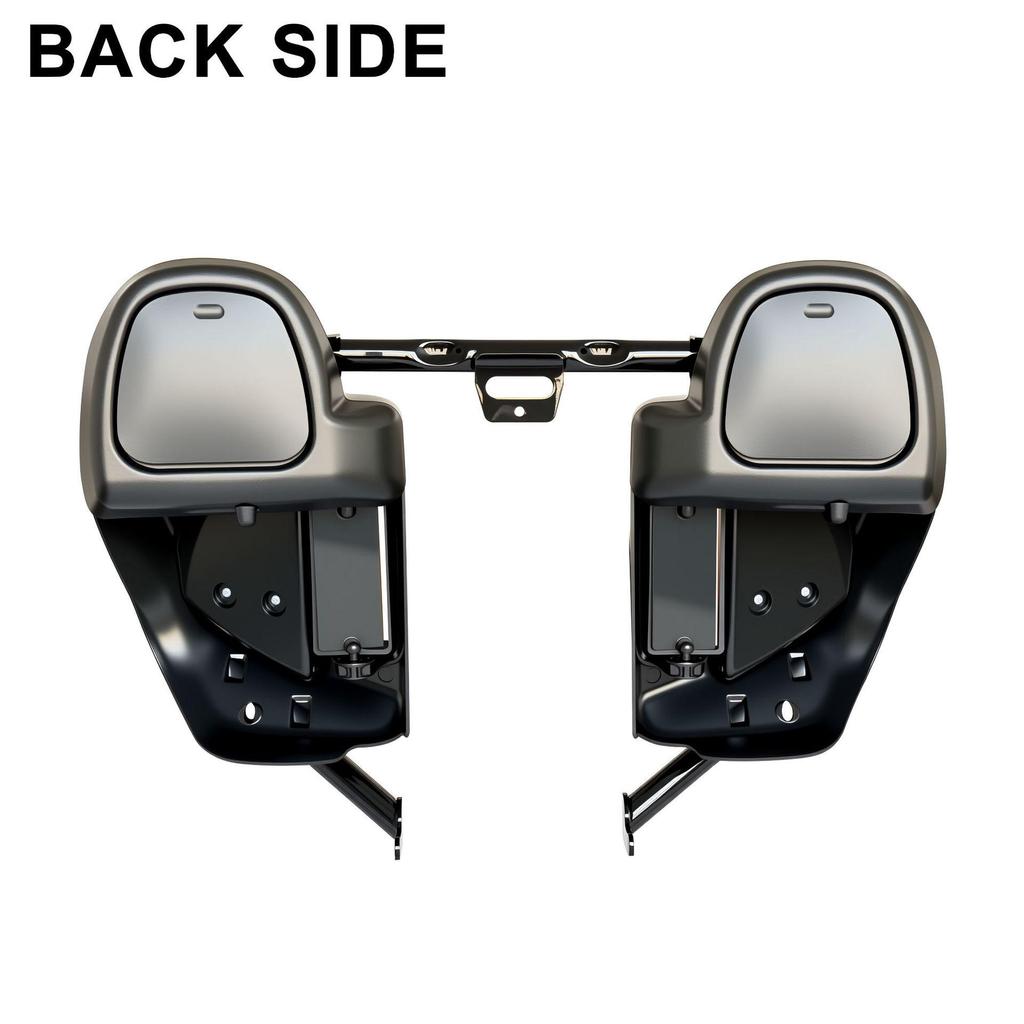 Черные круглые дуги безопасности для Harley Softail 18-26, Совместимы с ветровыми щитками для Touring