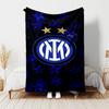 1pc Blanket Inter Milan logo1 Print Design, Lightweight Blanket for Sofa, Bed- Soft &Warm, Gift for All Seasons like Christmas, Halloween