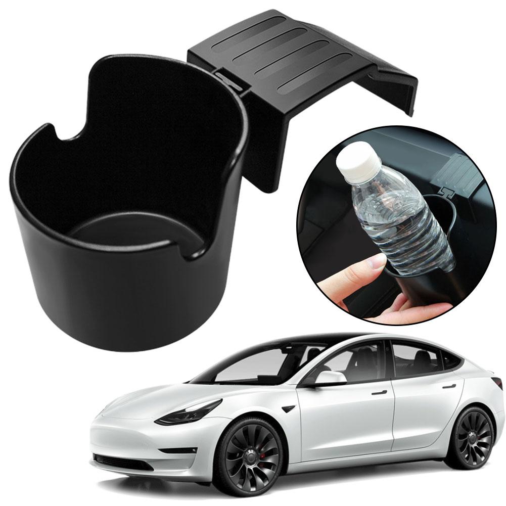 Suitable For Tesla Model3 Highland 2024 Car Center Console 2in1 Water Cup Holder Mobile Phone Navigation Stand Anti Slip J5P4