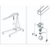 Simulation Engine Hoist, Electric RC Model Car Crane Jack Universal for 1/8 1/10 Scale Remote Control Vehicles - Black