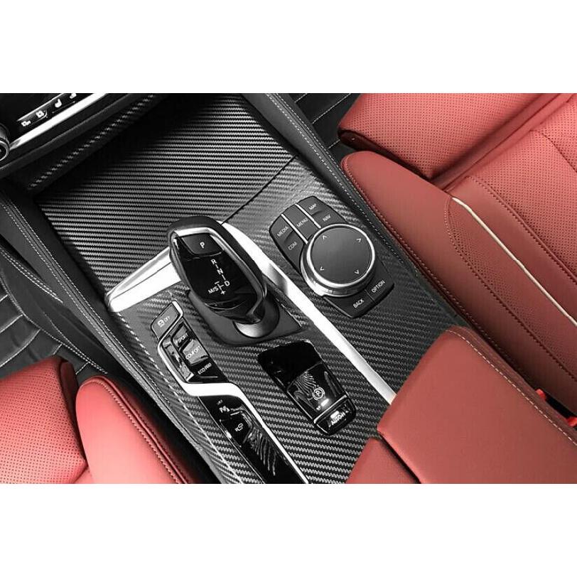 Декоративная накладка на панель переключения передач для BMW 5 серии G30, наклейка из углеродного волокна 2018-22