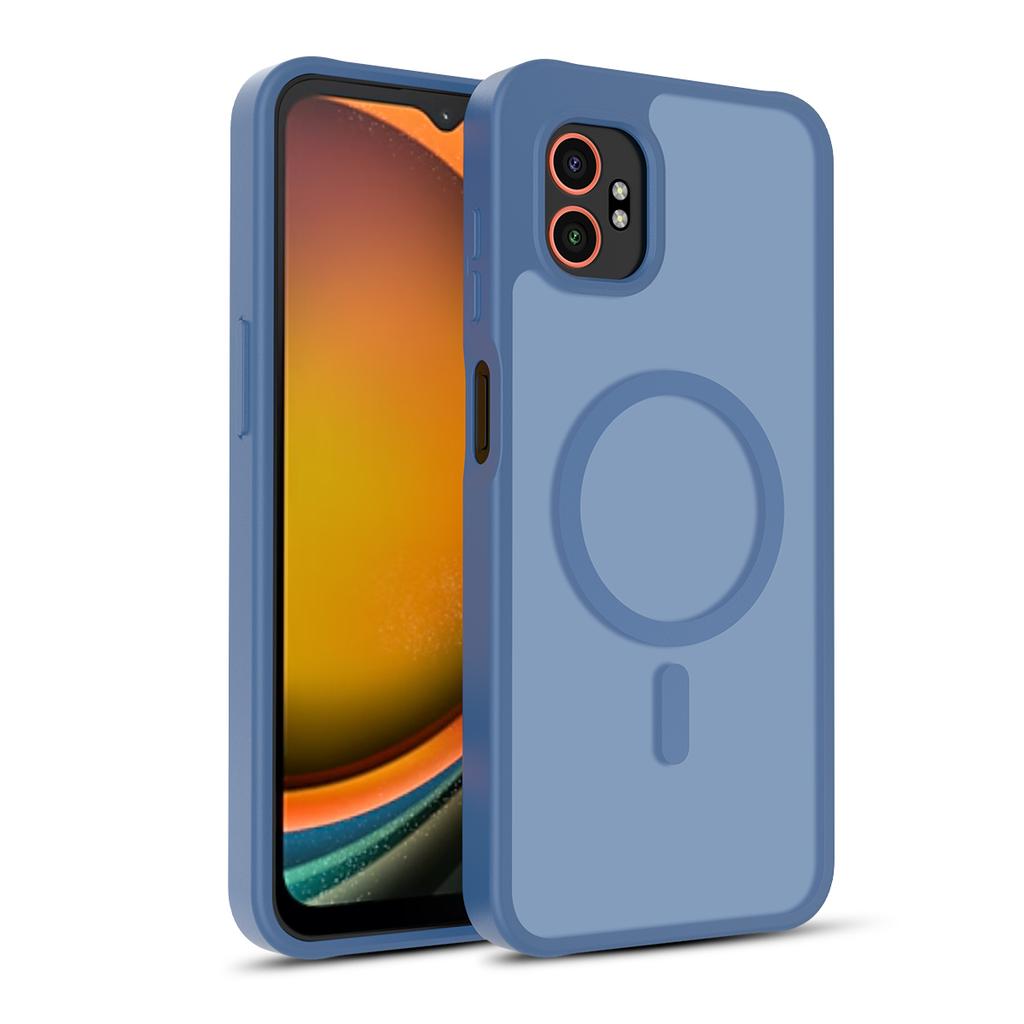 Магнитный чехол Skin Feel Shield для Samsung Galaxy XCover7 Pro Magsafe Беспроводная зарядка ТПУ Рамка Жесткий Пластик Чехол для Телефона