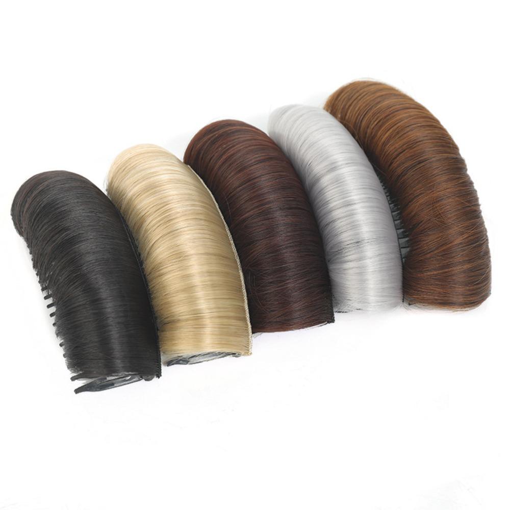 Synthetic Hair Fluffy Hair Clip Pad Hair Combs Wig Cushion Hair Accessory Invisible Hair Bun Women