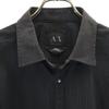 ARMANI EXCHANGE Striped Pattern Long sleeve shirt M black Men's Used