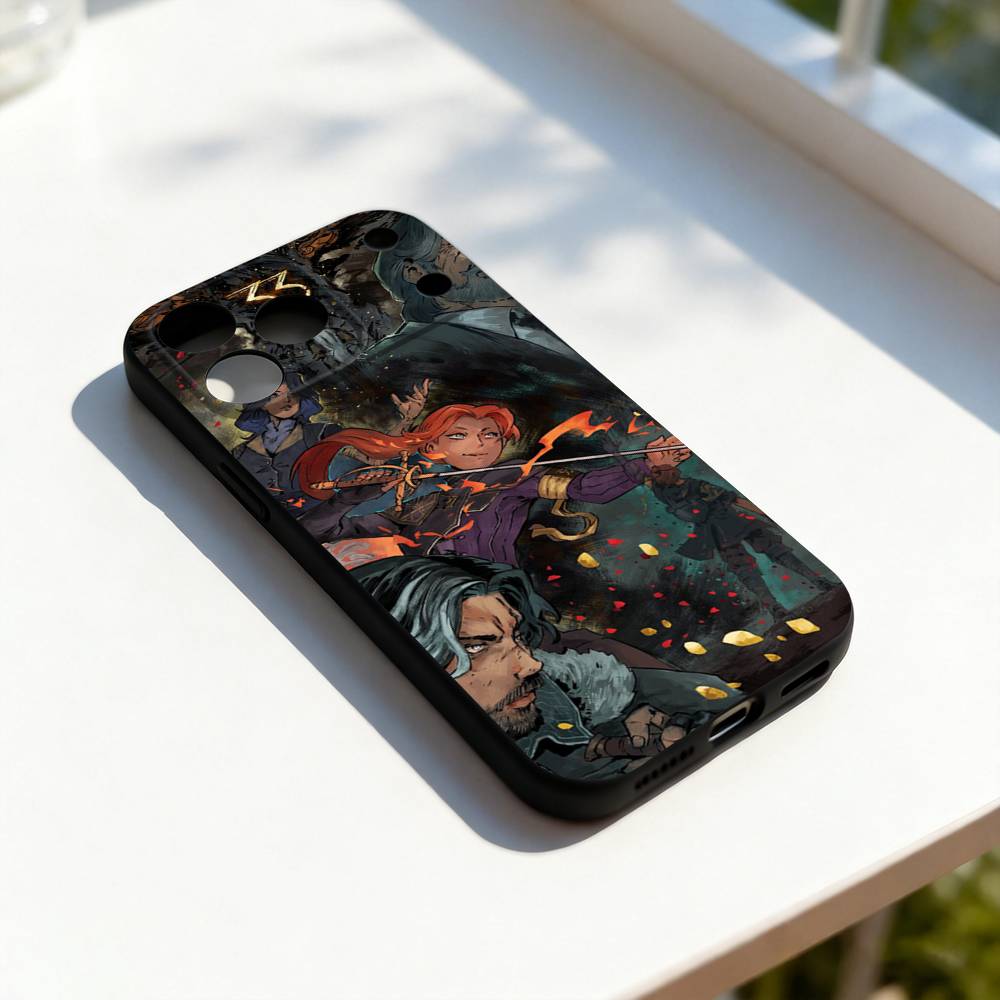 Чехол для телефона Clair Obscur E-Expedition 33 Для iPhone 11,12,13,14,15,16,17,Pro,Max,Plus,E,SE4,Air,Mini Черный Мягкая Крышка