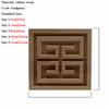 VZLX Square Wood Applique Carved Decal Corner Onlay Unpainted Furniture For Vintage Home Decor Door Cabinet Decoration Maison