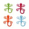 4 шт. Gecko мощный пластиковый четыре присоски крючок настенная вешалка украшение ванной комнаты