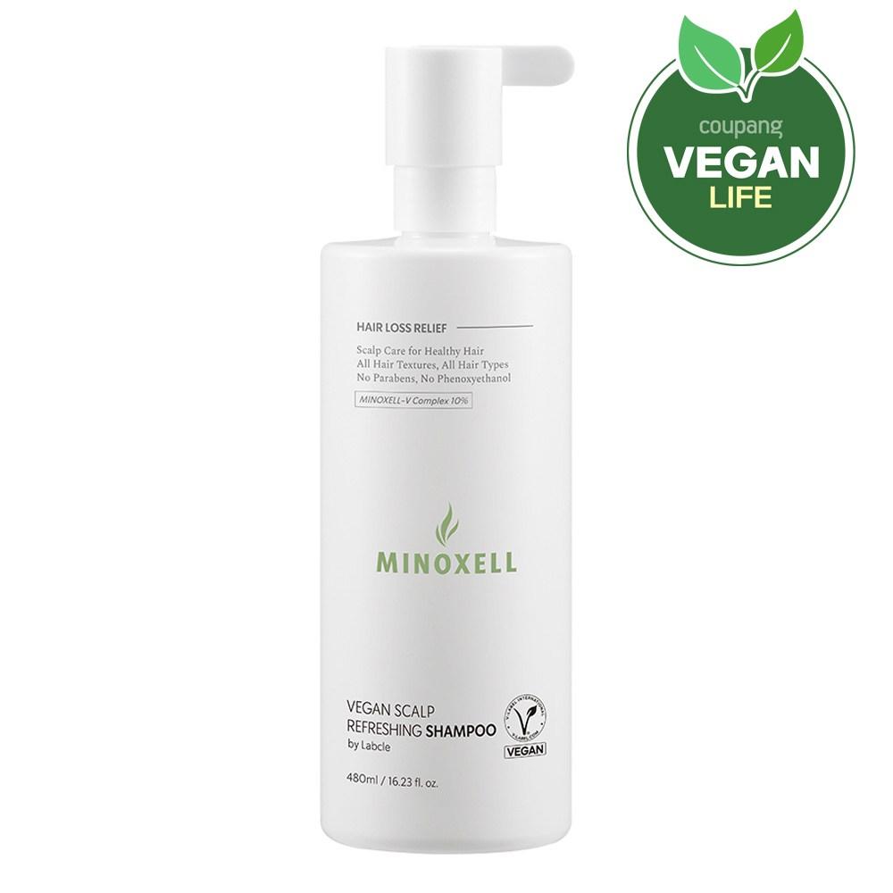 Minoxel Vegan Scalp Refreshing Hair Loss Shampoo, 480 мл, 1 шт.