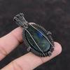 Labradorite Pendant Copper Wire Wrapped Pendant Handmade Pendant Wonderful Copper Jewelry Dainty Gemstone Pendant Wire Wrap Jewelry For Gift