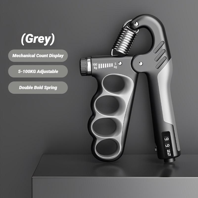5-100KG Adjustable Electronic Counting Hand Grip Strengthener, Wrist & Hand Muscle Trainer, Rehabilitation Recovery Fitness Gripper