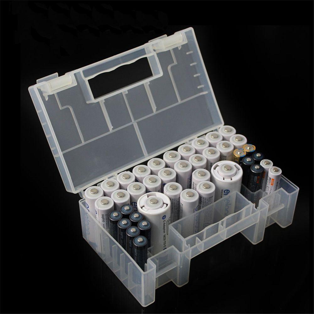 Hard Compartment Anti Impact for AA AAA Battery Holder Organizer Container Storage Box Battery Case