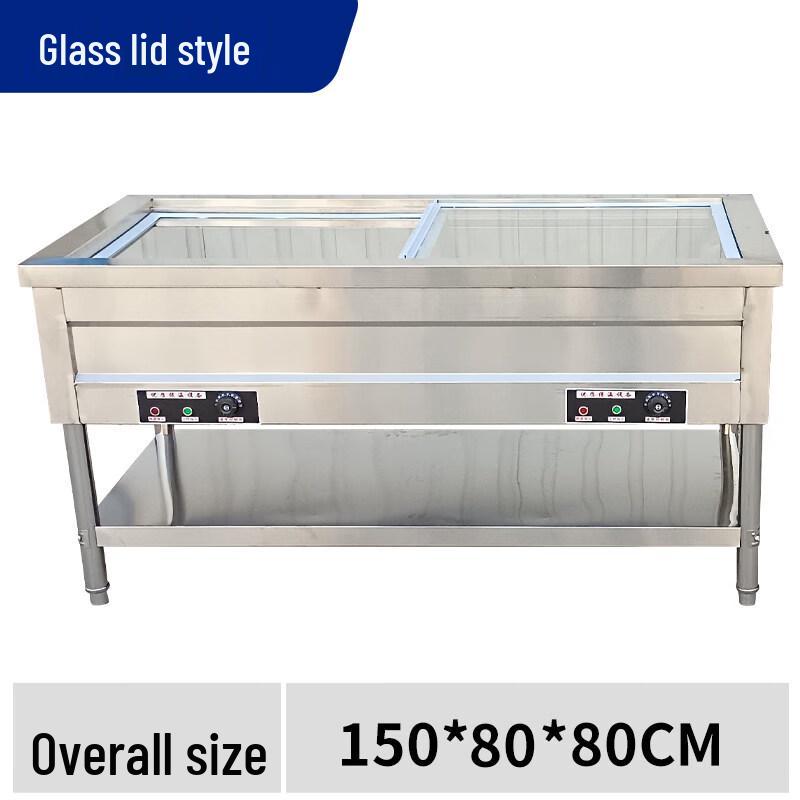JPHZNB Commercial Stainless Steel Electric Steamed Bun & Food Warmer Display