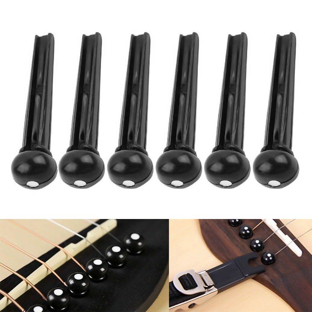 Комплект аксессуаров для акустической фолк-гитары, включая штифты для моста + гитарные гайки + целлулоидные медиаторы + гитару