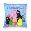 Чехол для подушки Barbapapa Family Love с двусторонним принтом, напольная наволочка с мультяшным ТВ-шоу для гостиной, украшение наволочки