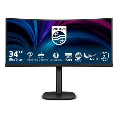 Philips 34B2U3600C Curved Monitor 3440x1440 120Hz Black