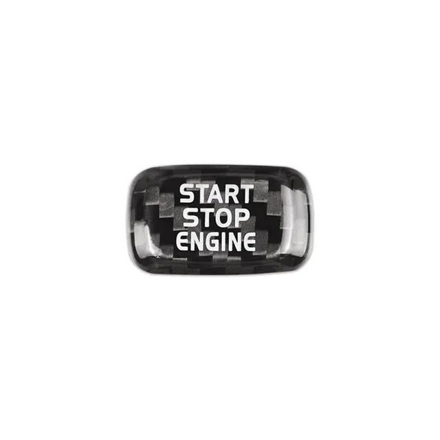 For Volvo XC60 Car Engine Start Stop Button Cover Real Carbon Fiber Sticker 2011 2012 2013 2014 2015