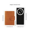 Short Men's Leather Card Holder with RFID Blocking Multi Slot Retro Casual Genuine Leather Handheld Wallet for Men Large Capacity