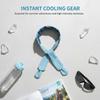 Headscarf Pet Ice Scarf New Reusable 35*9cm Summer Neck Cooling Cold Sensation Ice Scarf Ice Pack Sports