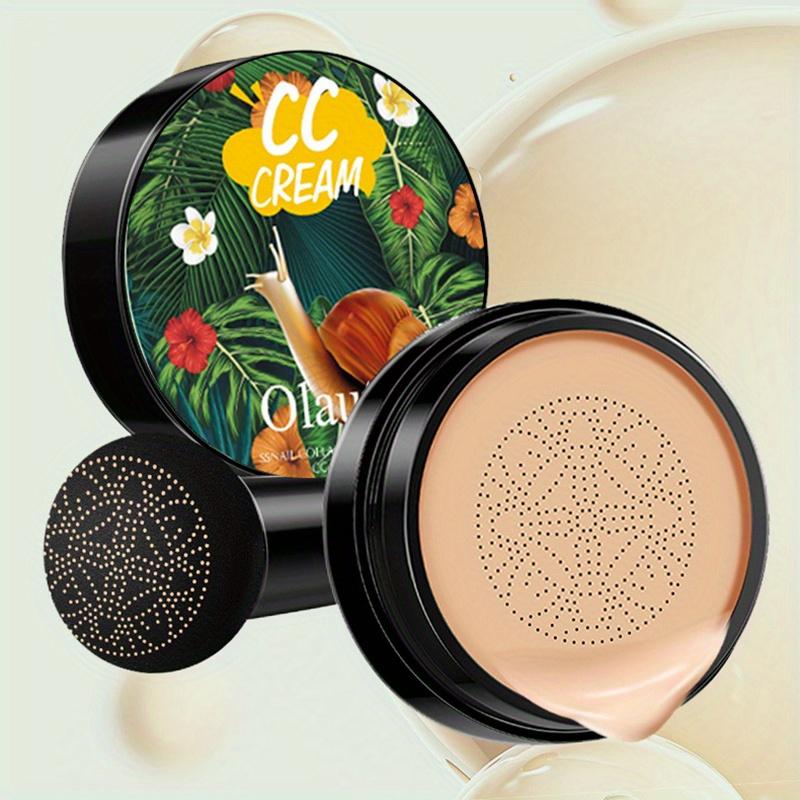 Snail Mushroom Head Cushion CC Cream Natural Skin Tone Dark Skin Tone Powerful Concealer Isolation Cream Liquid Foundation Creates Perfect Makeup