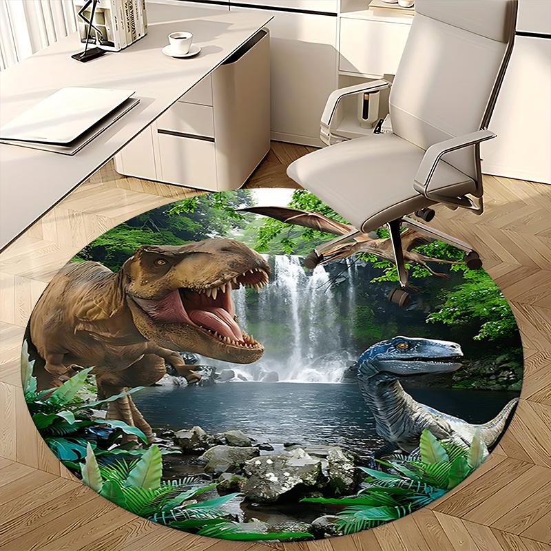 Dinosaur Office Carpet Chair Mat: Prehistoric Decor for Home Office, Living Room, Bedroom, Gift Idea for Dino Lovers1118004a