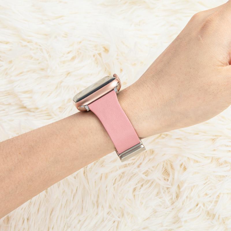Ремешок для часов из овечьей кожи для Apple Watch Ultra 49 мм, магнитный складной ремешок с застежкой для IWatch 8/7/6/5/4/3/Se 40 44 38 42 мм, аксессуары