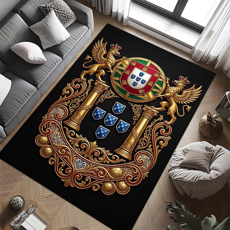 Royal Heraldry Ornate Design carpet printing Home Decor Christmas gifts Dormitory decoration Fashion