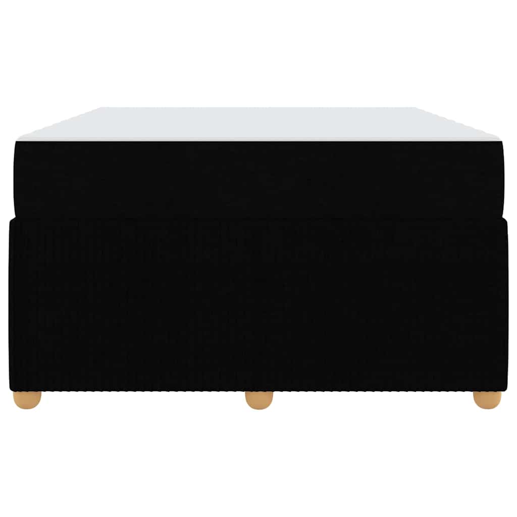 Bed Frame with Mattress Black 120 x 200 cm Fabric