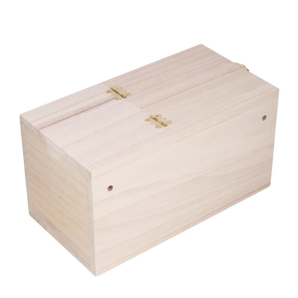 Pet Bird Breeding Box with Stand Wooden Bird Nest House Cage Accessories for Parrot Bird Breeding House