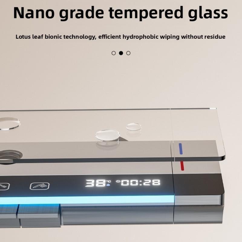 Душевой набор 4 в 1 из нержавеющей стали, в виде клавиш пианино, система душа с умным контролем температуры, бытовой душевой набор для ванной комнаты