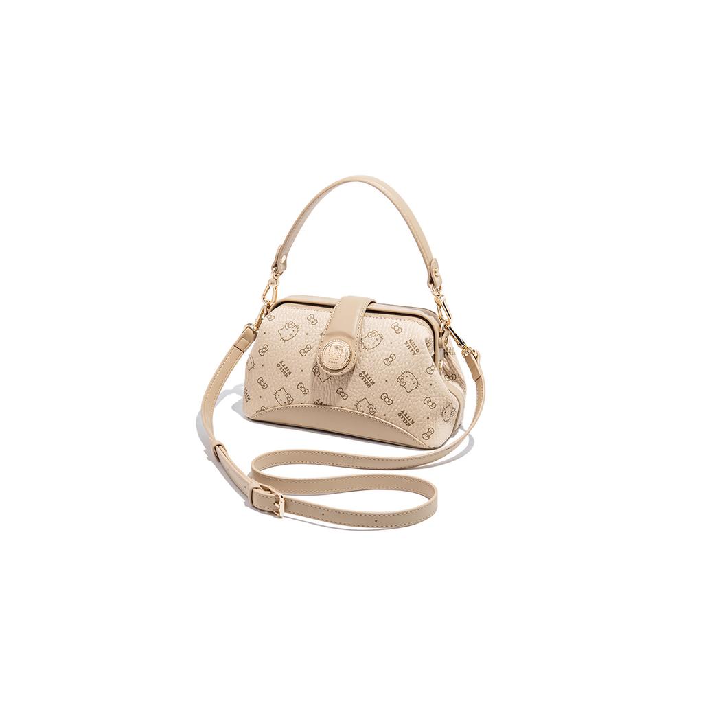 New Sanrio HelloKitty Hello Kitty PU Shoulder Bag, Crossbody Bag, Handbag Regular Women's Pink/Brown/Milk Tea SHHF41585