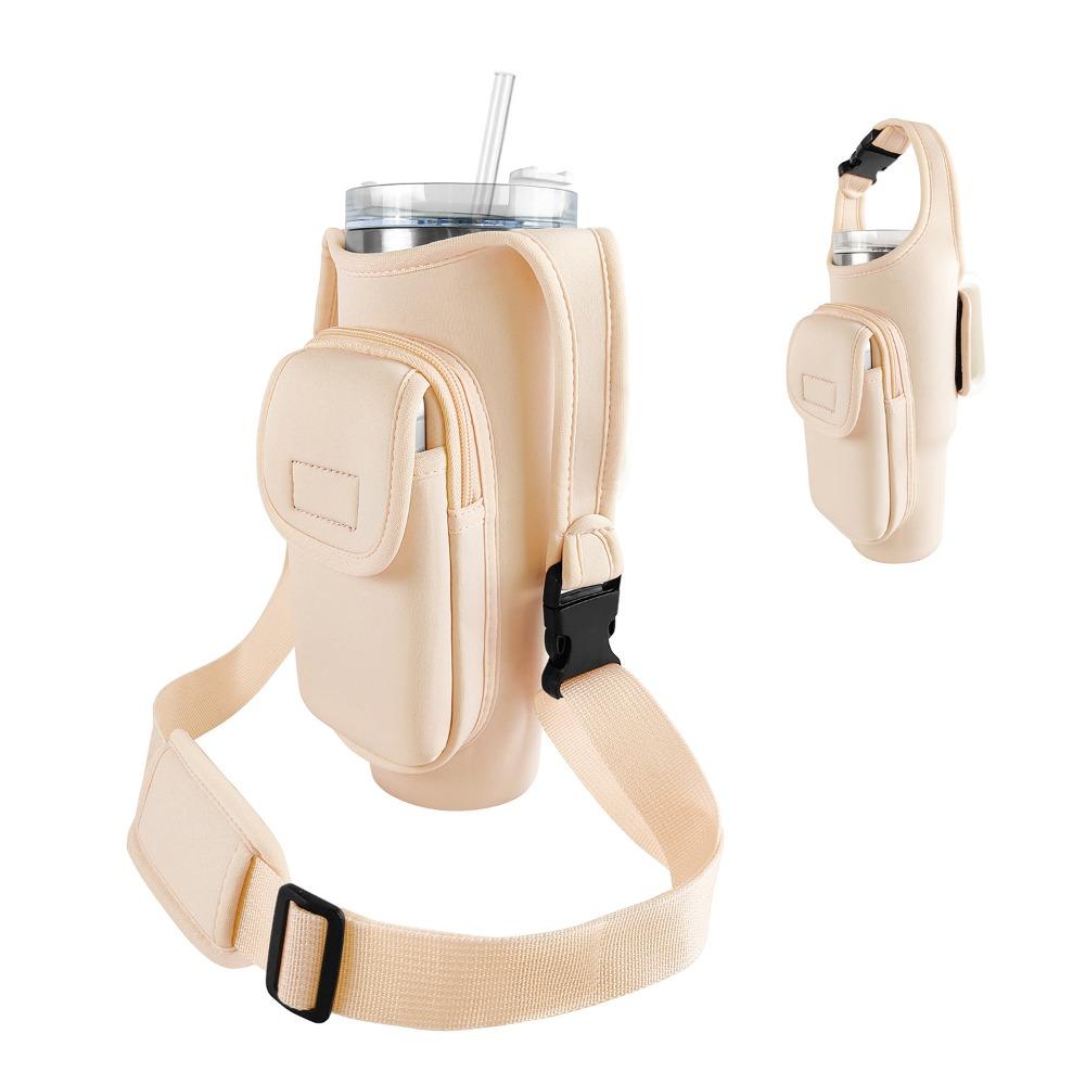 with Strap Carrier Bag Water-resistant Insulating Cup Sleeve Stylish Sling Purses  for Women Men