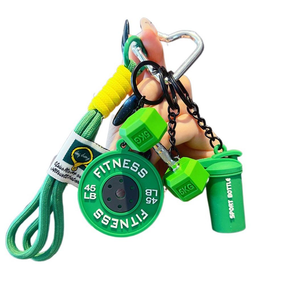 Kettle Bells Simulation Dumbbells Keyring Bag Charm Fitness Series Pendant Gifts