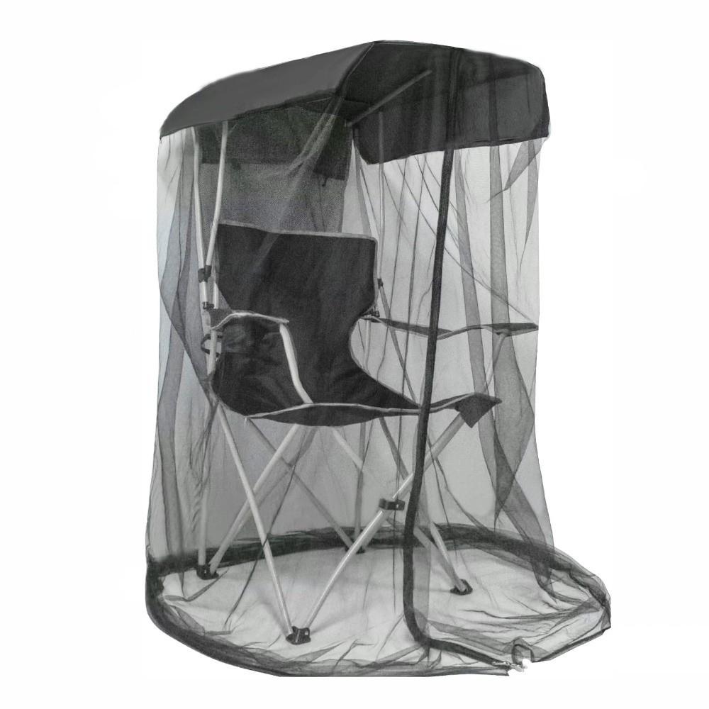 Foldable Design Chair Use Mosquito Net Zipper Opening Mesh Tent Insect Shield Net Camping