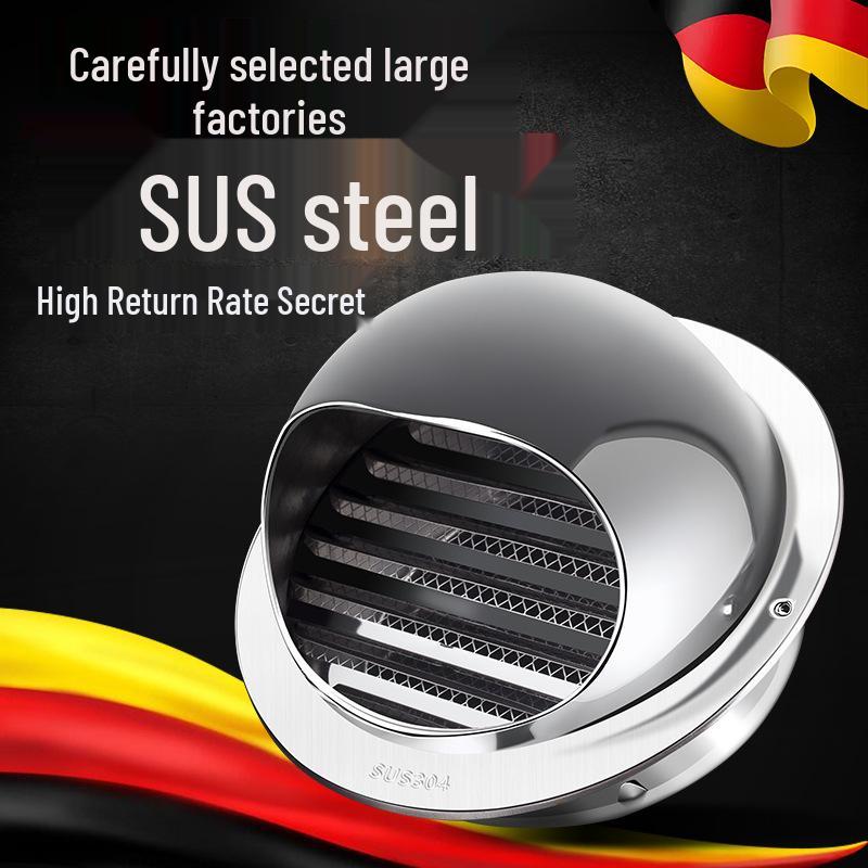 Дождезащитный вентиляционный колпак из нержавеющей стали 304 для наружных стен