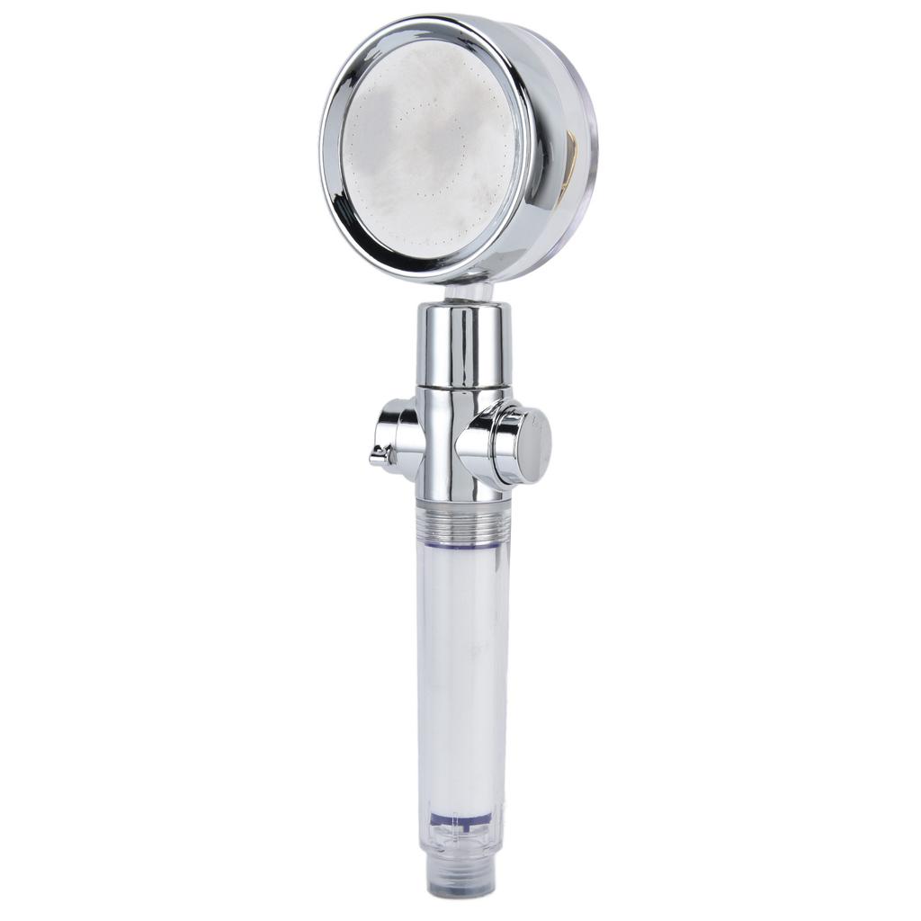 Турбонаддувная лейка для душа ручная с пропеллером вращение на 360 градусов резьба G1/2 съемная для